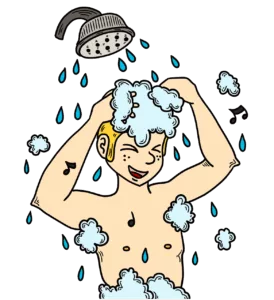 douche énergétique en musique pour nettoyage efficace