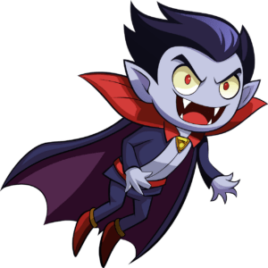 dessin représentant un petit vampire